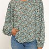 Women Joie Shirts & Blouses | Jenny Blouse Fjord Blue Multi