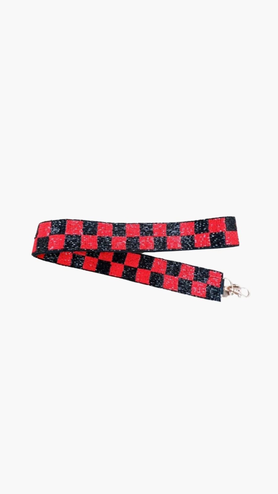 Women Uniquities Handbags | Checkered Red/Black Strap