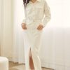 Women Kendall Lane Midi & Maxi | Sierena Denim Dress Cream