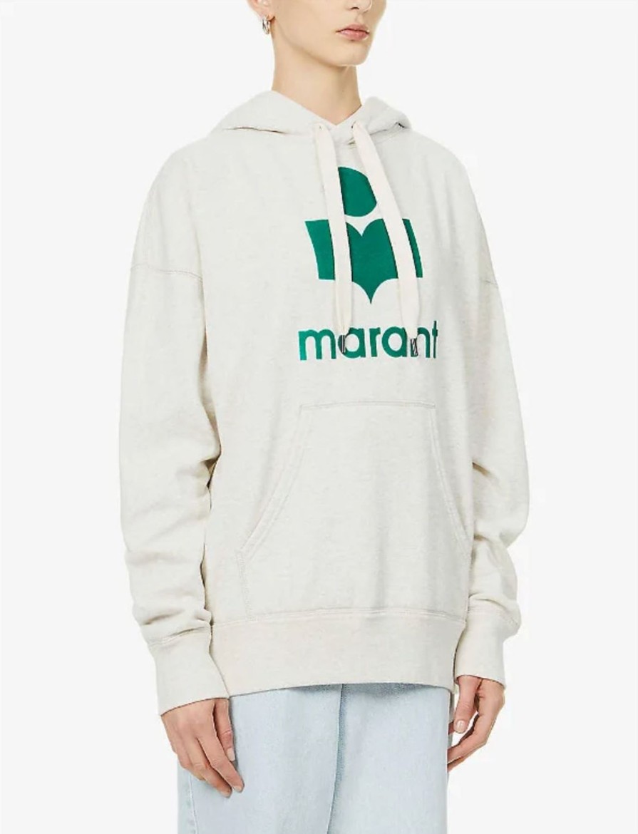 Women Isabel Marant Etoile | Mansel Sweatshirt Ecru/Emerald