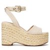 Women Sam Edelman Heels | April Raffia Wedge Linen