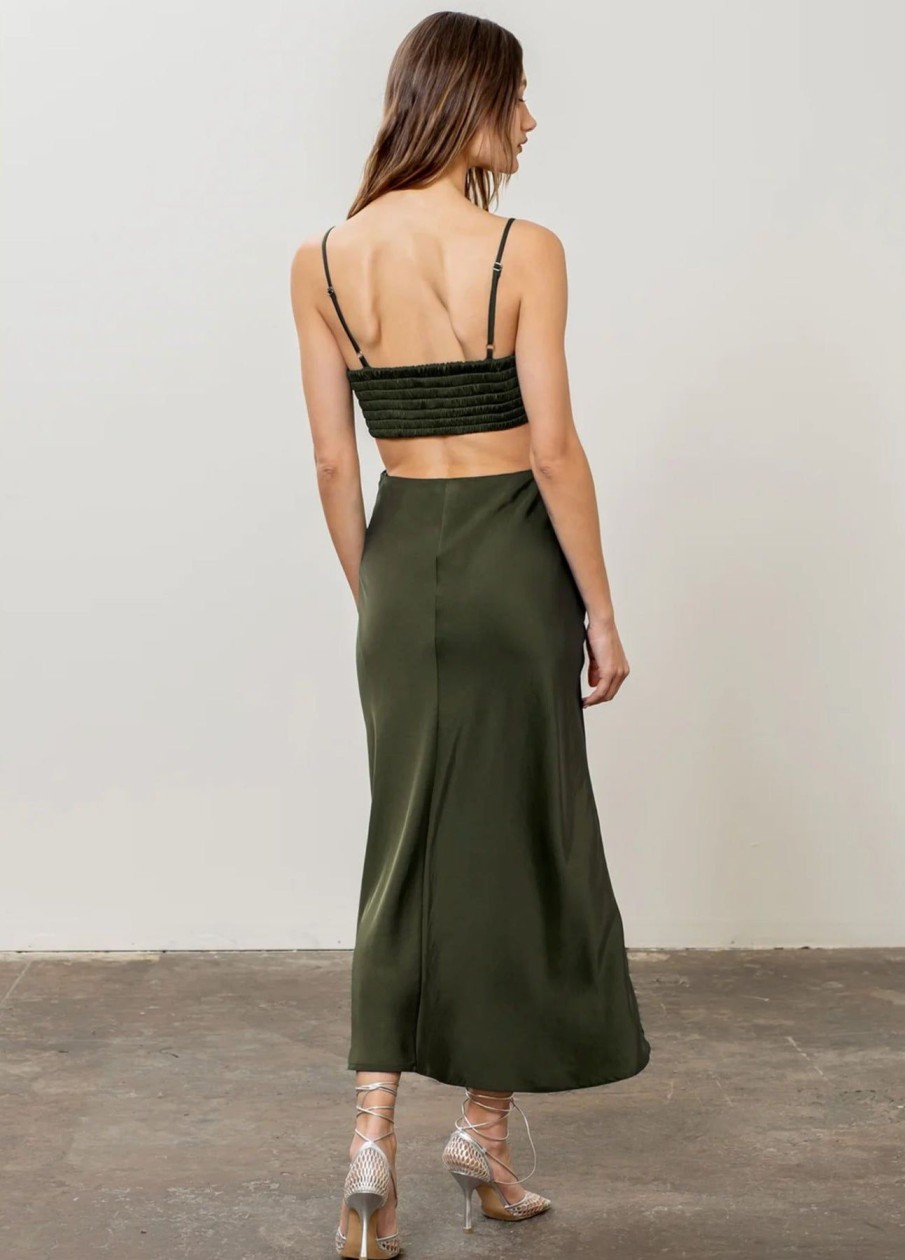 Women Anna Rae Wedding Guest | Kylie Dress Olive