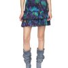 Women Isabel Marant Etoile Skirts | Naomi Skirt Blue/Green