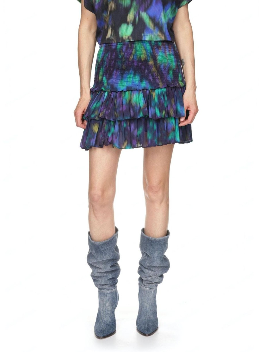 Women Isabel Marant Etoile Skirts | Naomi Skirt Blue/Green