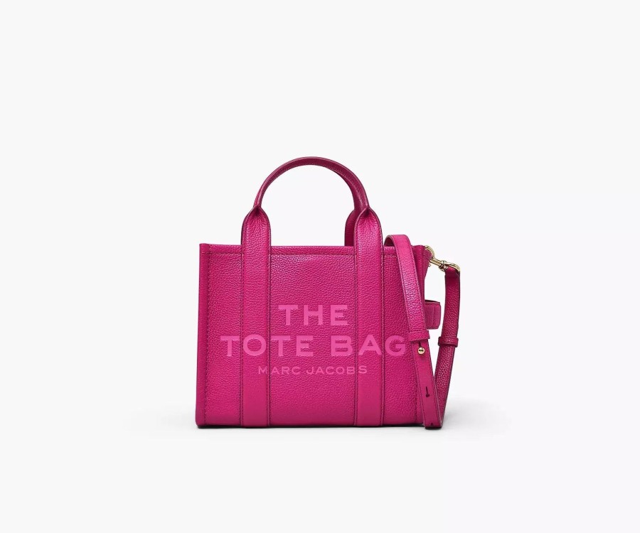 Women Marc Jacobs Handbags | The Small Leather Tote Bag Lipstick Pink