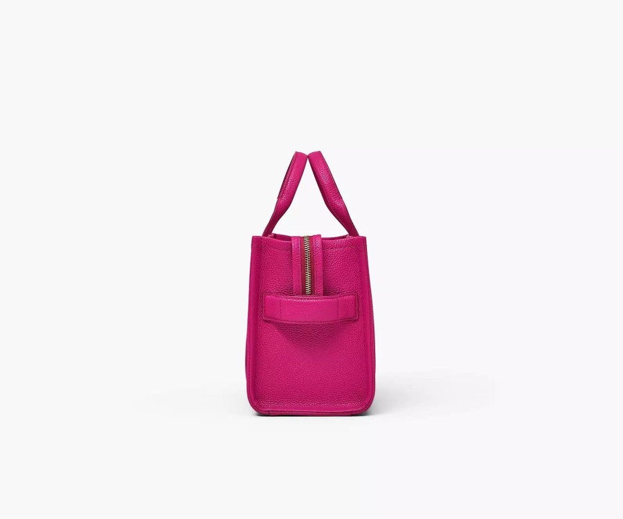 Women Marc Jacobs Handbags | The Small Leather Tote Bag Lipstick Pink