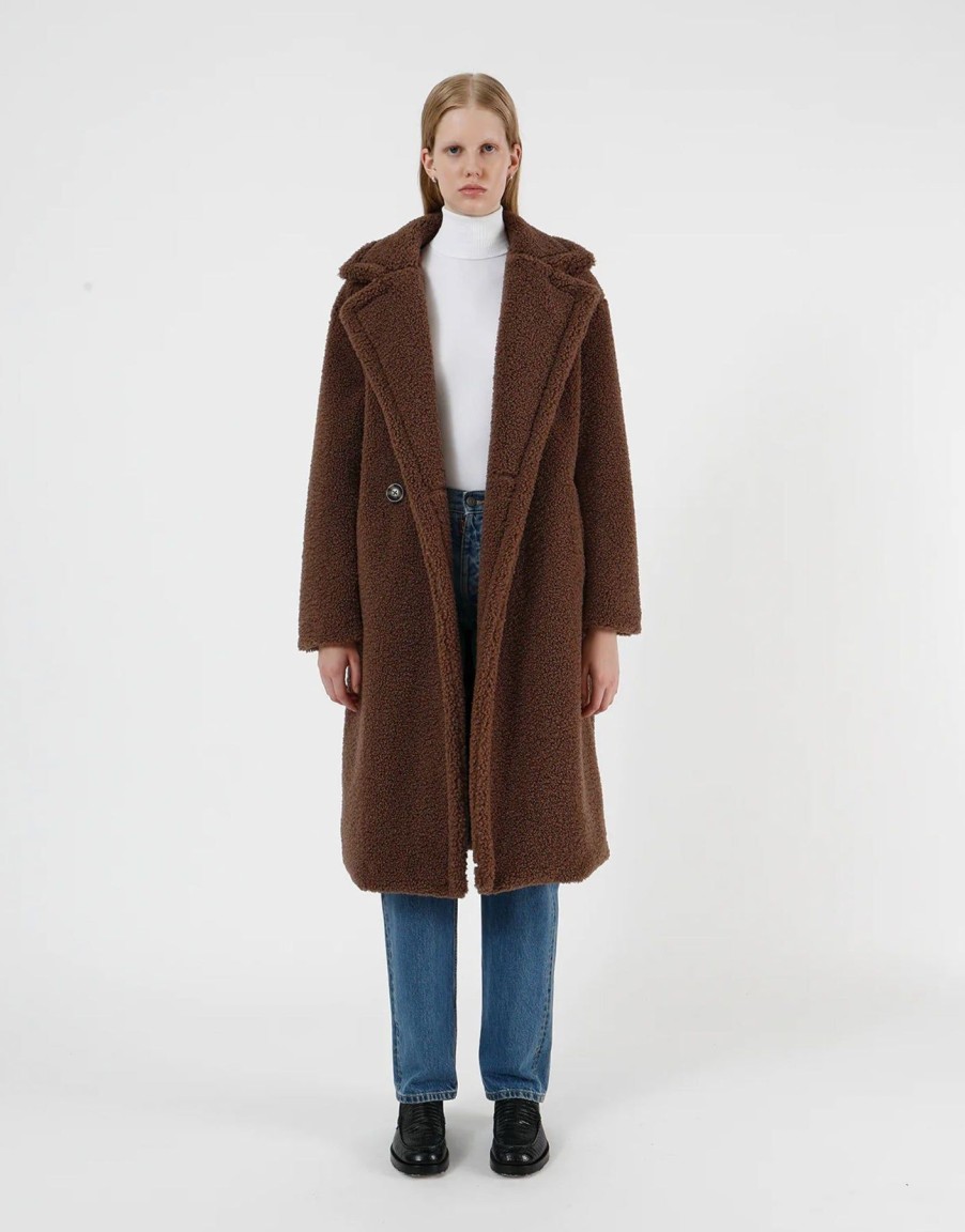 Women Apparis Faux Furs Cold Weather | Anoushka Coat Mineral