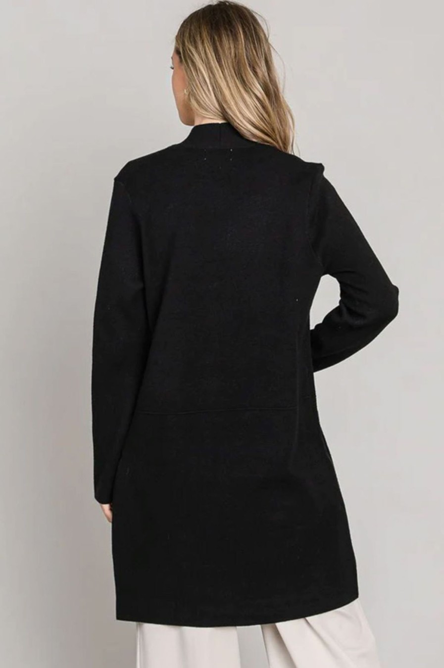 Women Kendall Lane Sweaters | Maya Knit Cardigan Black