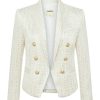 Women L'AGENCE Blazers | Brooke Blazer Ivory/Gold