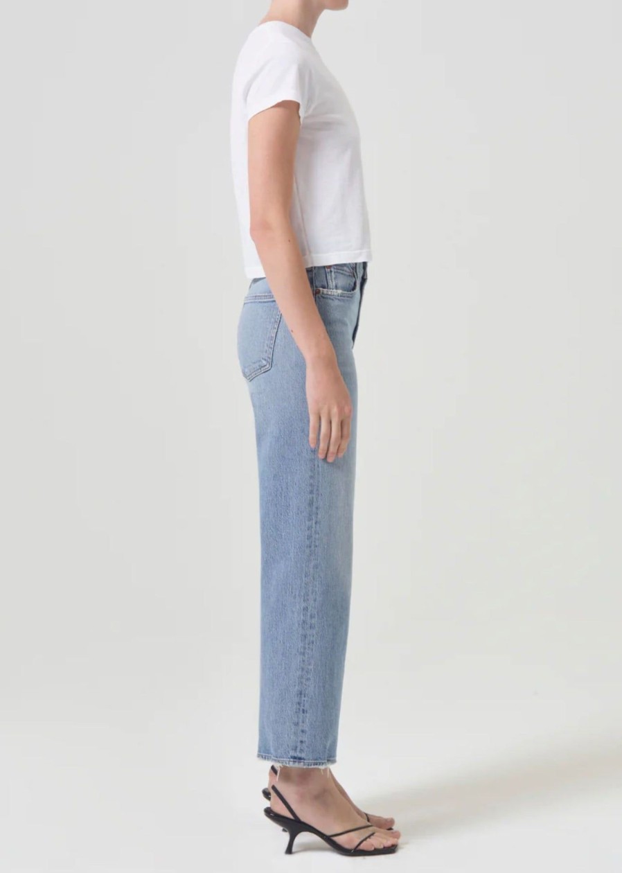 Women AGOLDE Denim | Harper Crop Jeans Hassle