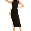 Women Kendall Lane Casual | Carmin Midi Dress Black/Cream