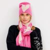 Women Kerri Rosenthal Hats | Beanie Imperfect Heart Sunset