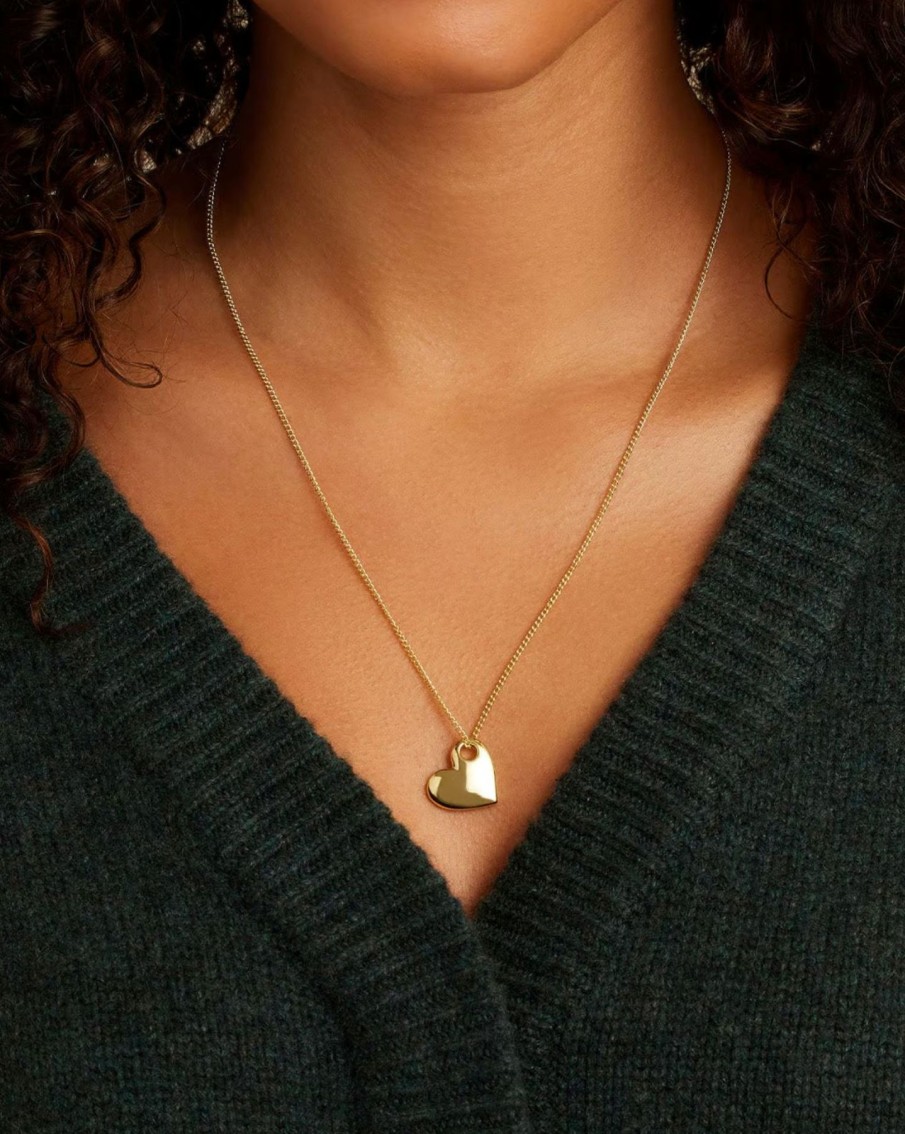 Women Gorjana Necklaces | Lou Heart Pendant Necklace