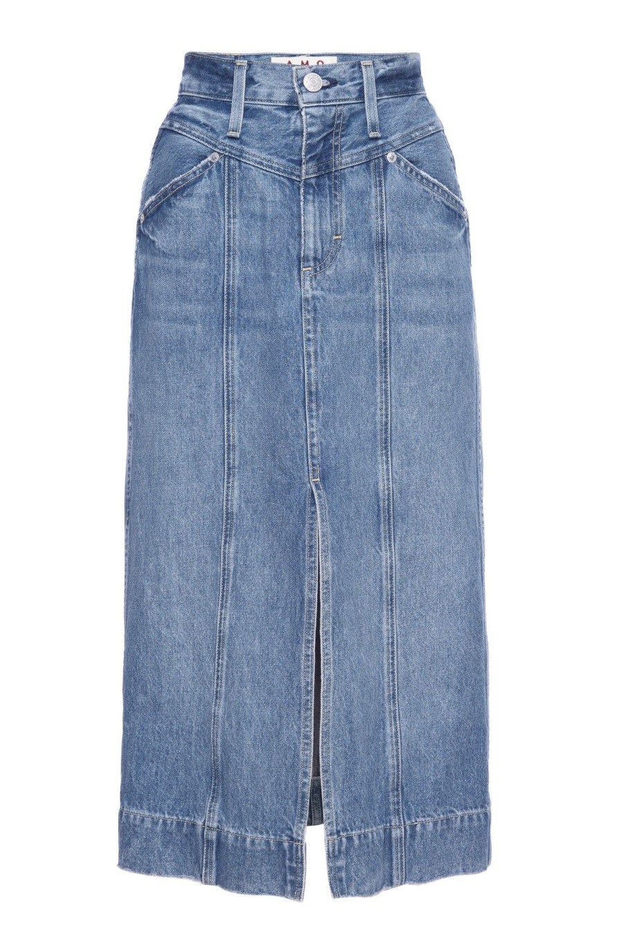 Women AMO Denim Skirts | Zahra Long Skirt Entanglement