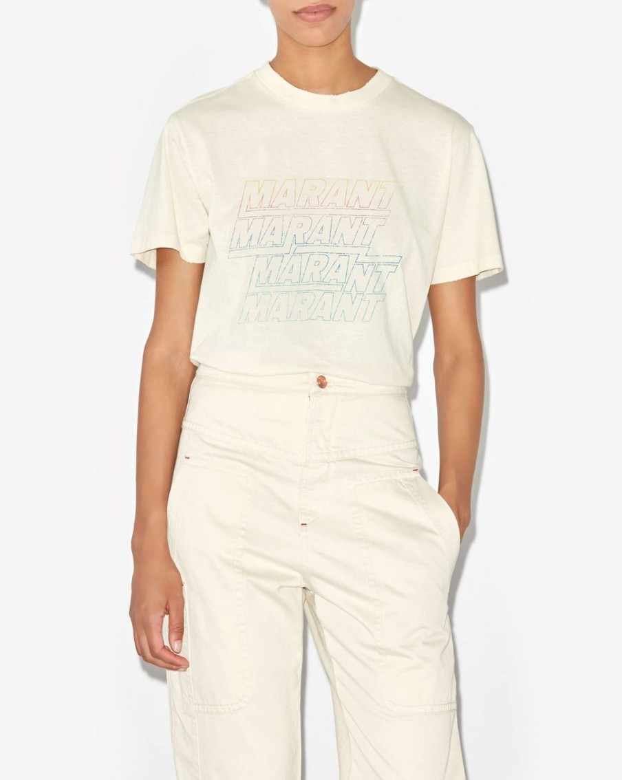 Women Isabel Marant Etoile Tees & Tanks | Zoeline Tee Ecru