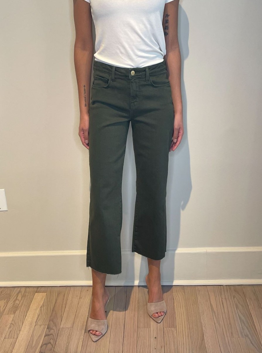 Women L'AGENCE Denim | Wanda High Rise Crop Wide Leg Jeans Balsam