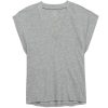 Women FRAME Tees & Tanks | Le Mid Rise V Neck Tee Gris Heather