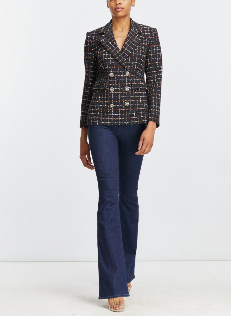 Women Veronica Beard Blazers | Rumer Dickey Jacket Navy Multi