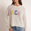 Women Z Supply Sweaters | Sienna Vacay Sweater White