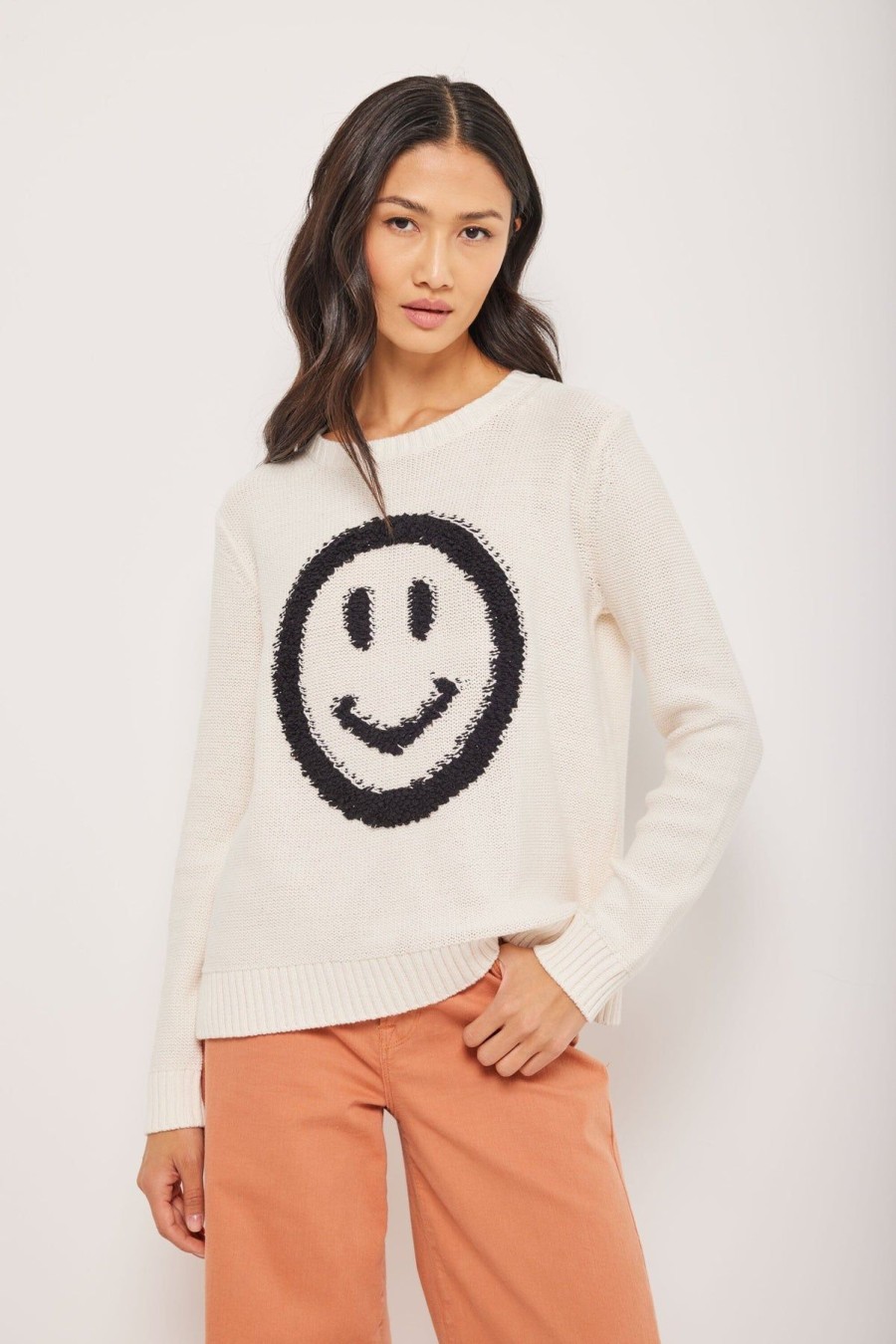 Women Lisa Todd Sweaters | Happy Camper Sweater Snow