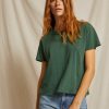 Women Perfect White Tee Tees & Tanks | Harley Boxy Crew Evergreen