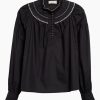 Women Ulla Johnson Shirts & Blouses | Lennie Blouse Noir