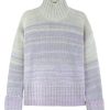 Women 525 America Sweaters | Ombre Blair Pullover Purple Rose Multi