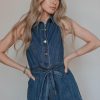 Women Kendall Lane | Julia Romper Denim