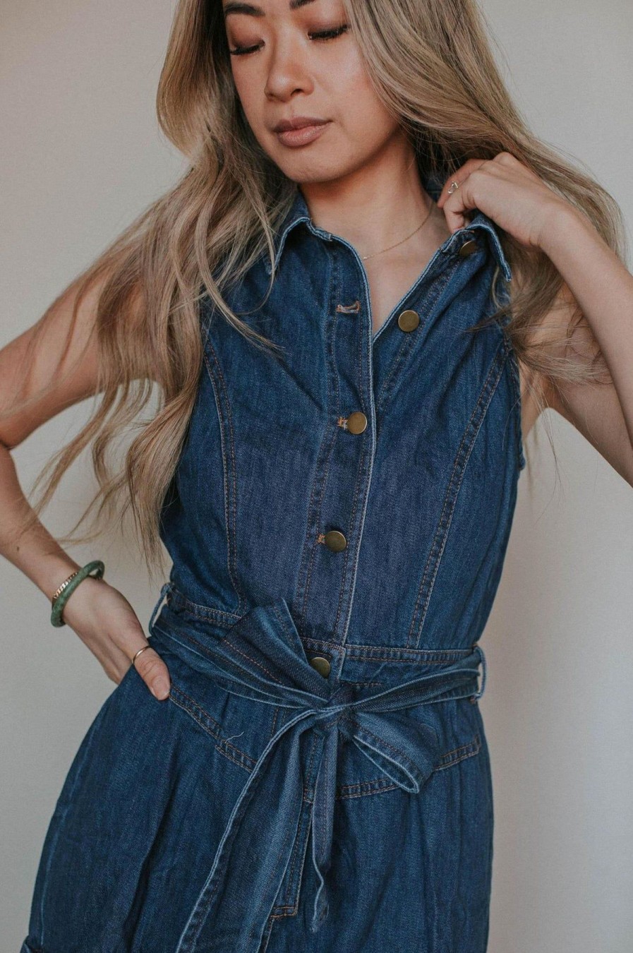 Women Kendall Lane | Julia Romper Denim