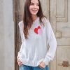 Women Wooden Ships Sweaters | Double Take Crew Cotton Breaker White