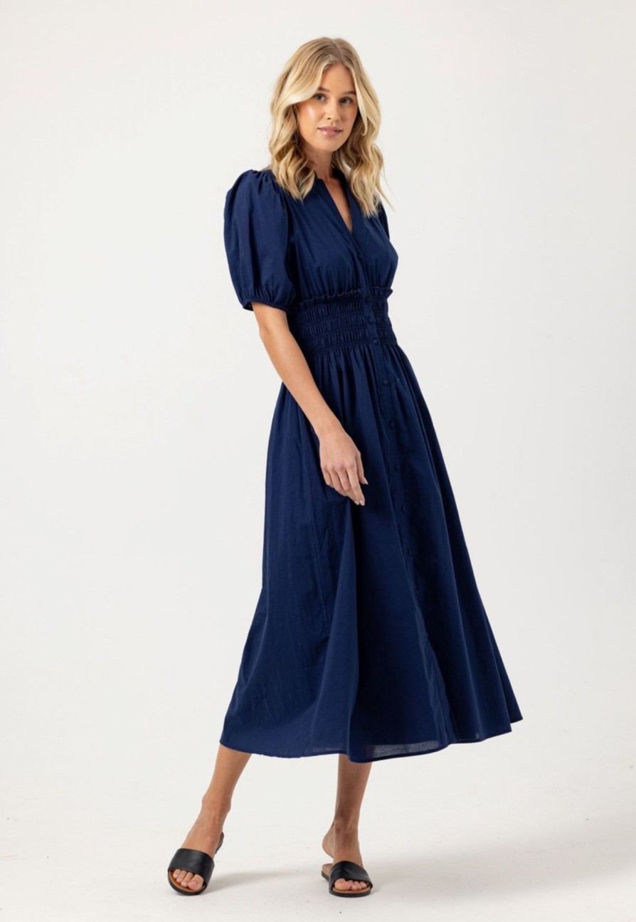 Women We Are Sundays Midi & Maxi | Chessy Dress Navy