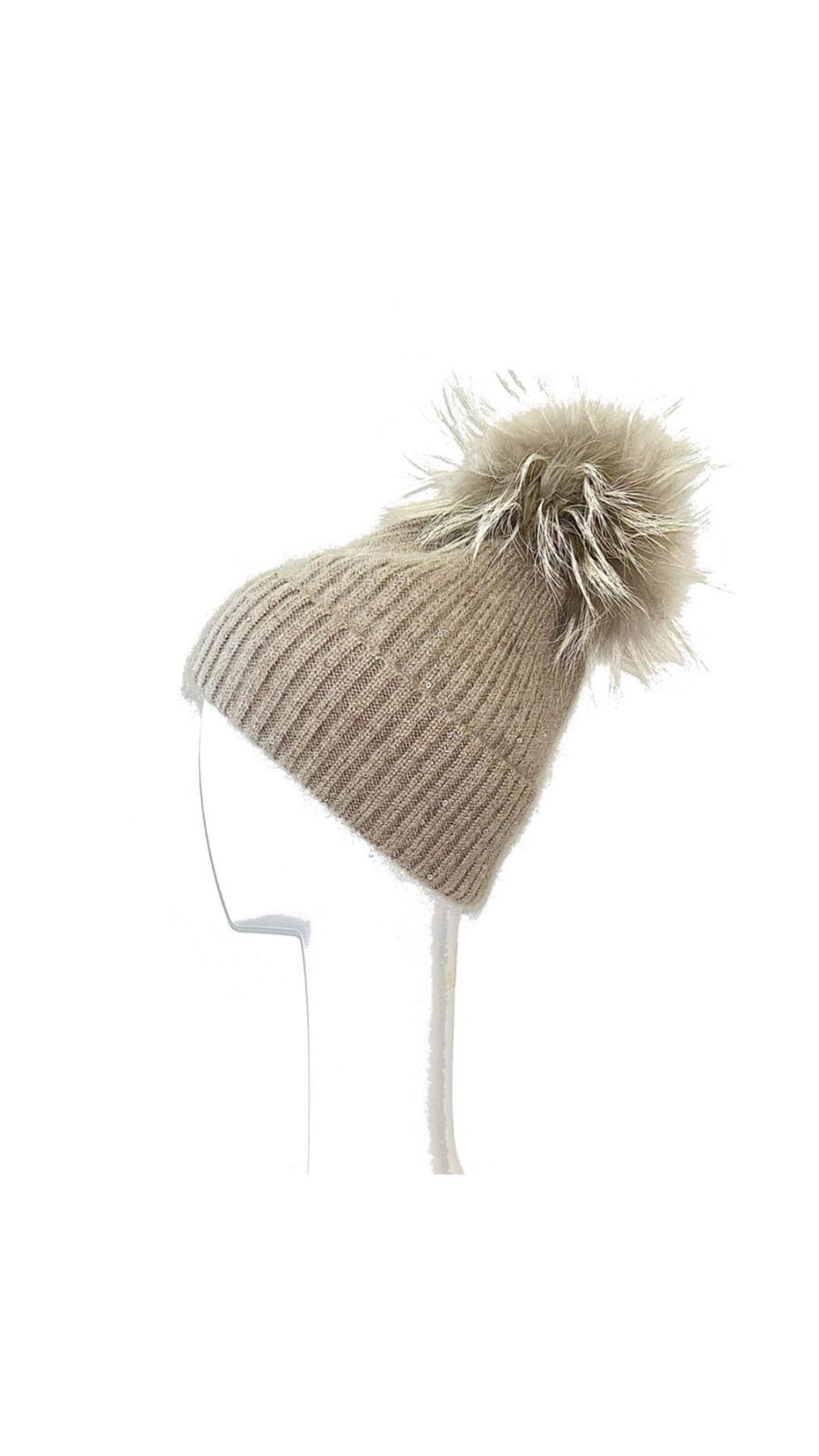 Women Linda Richards Cold Weather Accessories | Sequin Detail Hat Taupe