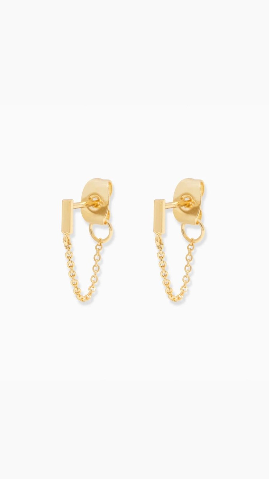 Women Gorjana Earrings | Tatum Chain Huggies Gold