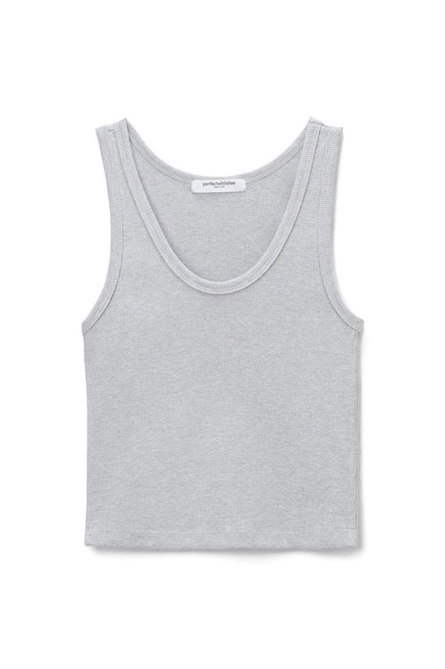 Women Perfect White Tee | Blondie Tank Heather Grey