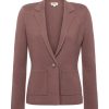 Women L'AGENCE Blazers | Lacey Knit Blazer Deep Taupe