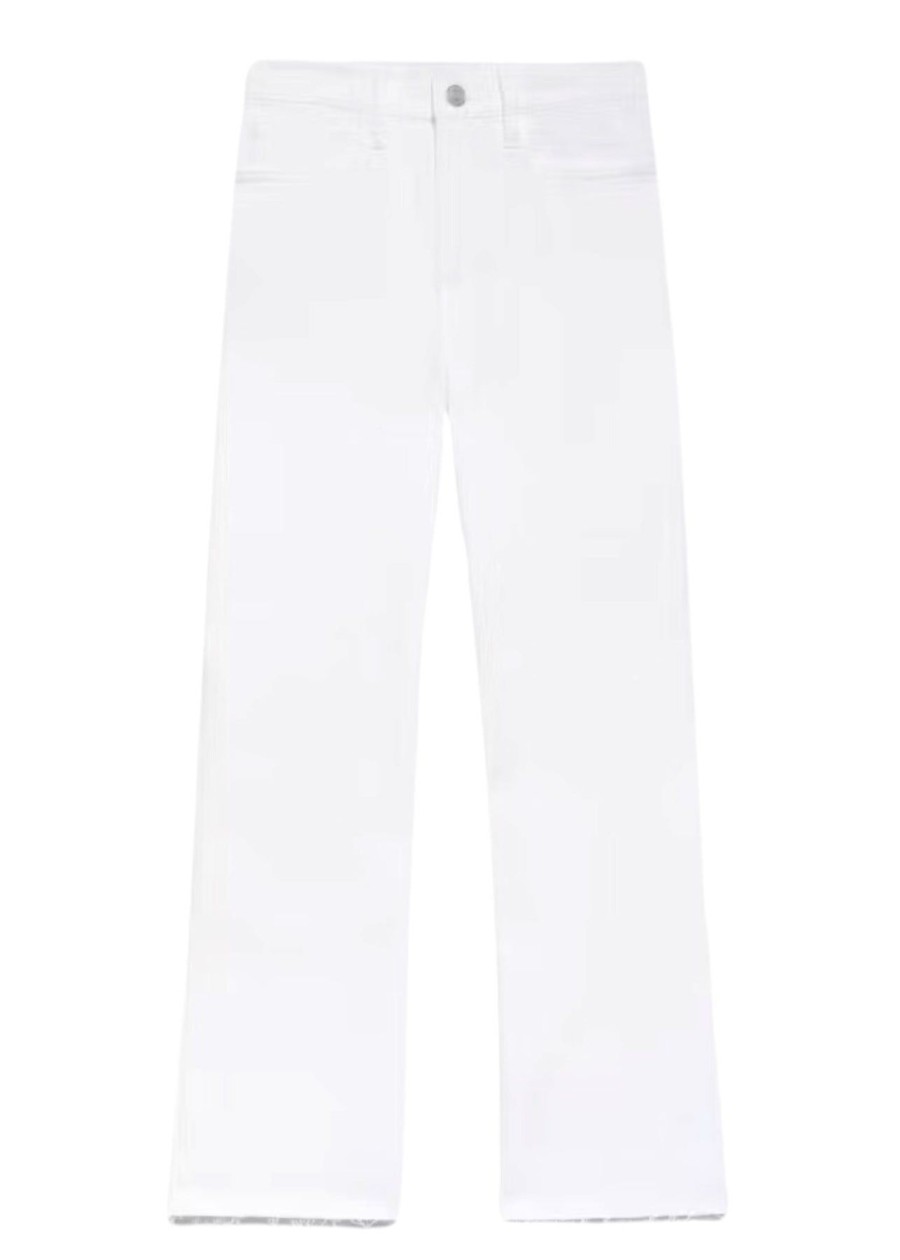 Women FRAME Denim | Le Jane Crop Blanc