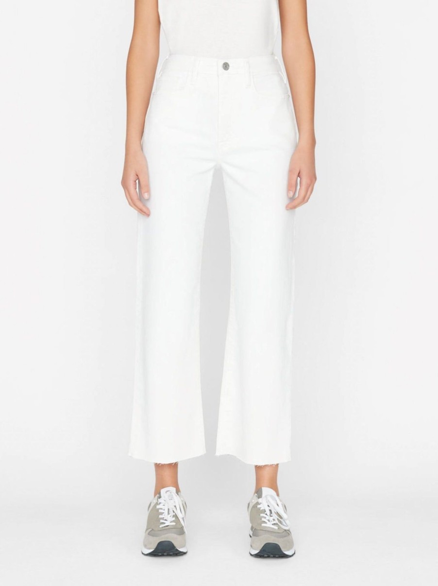 Women FRAME Denim | Le Jane Crop Blanc