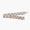 Women Uniquities Handbags | Checkered Gold/White Strap