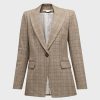 Women Veronica Beard Blazers | Long & Lean Dickey Jacket Brown Multi