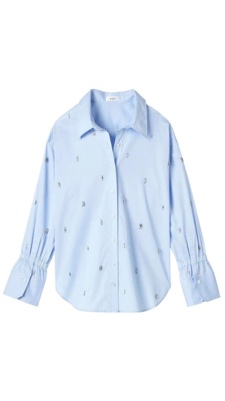 Women A.L.C. Shirts & Blouses | Monica Top Sky Blue