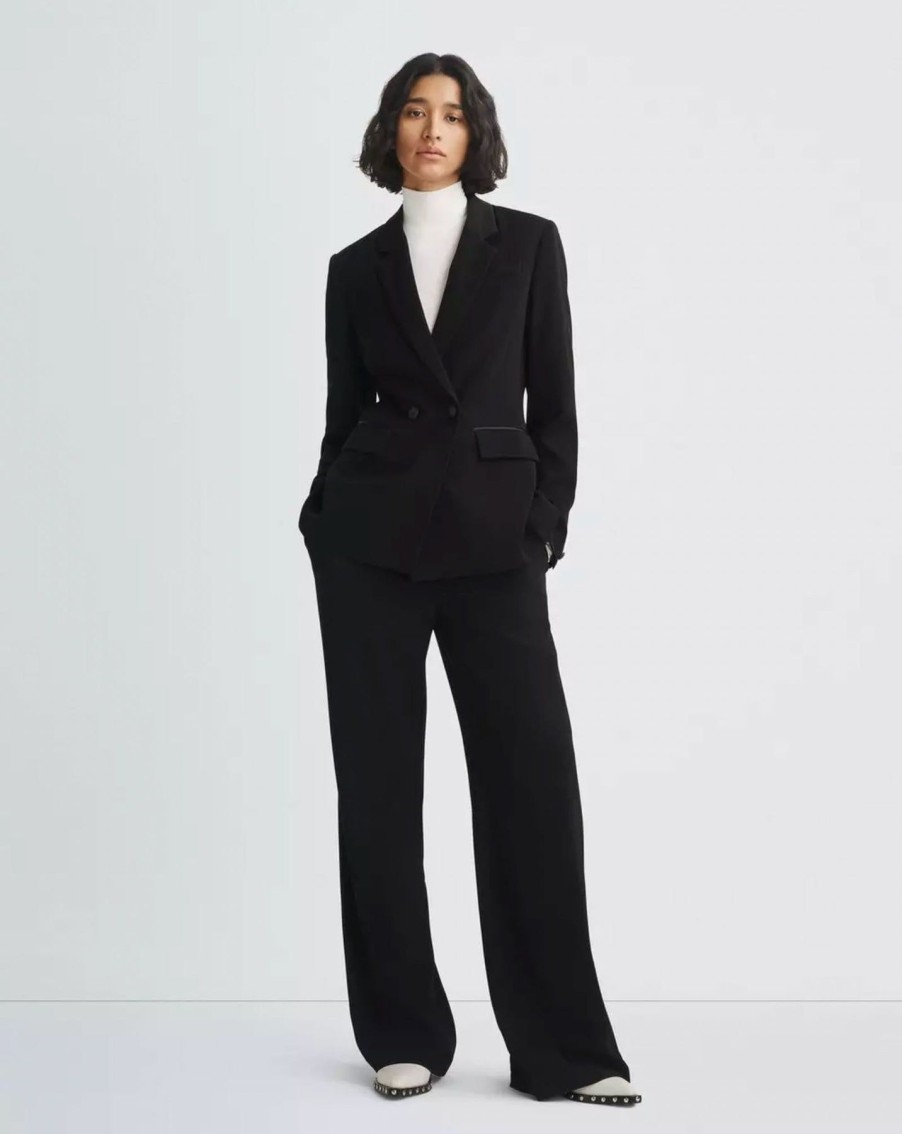 Women Rag & Bone Pants | Bennett Japanese Crepe Pant Black