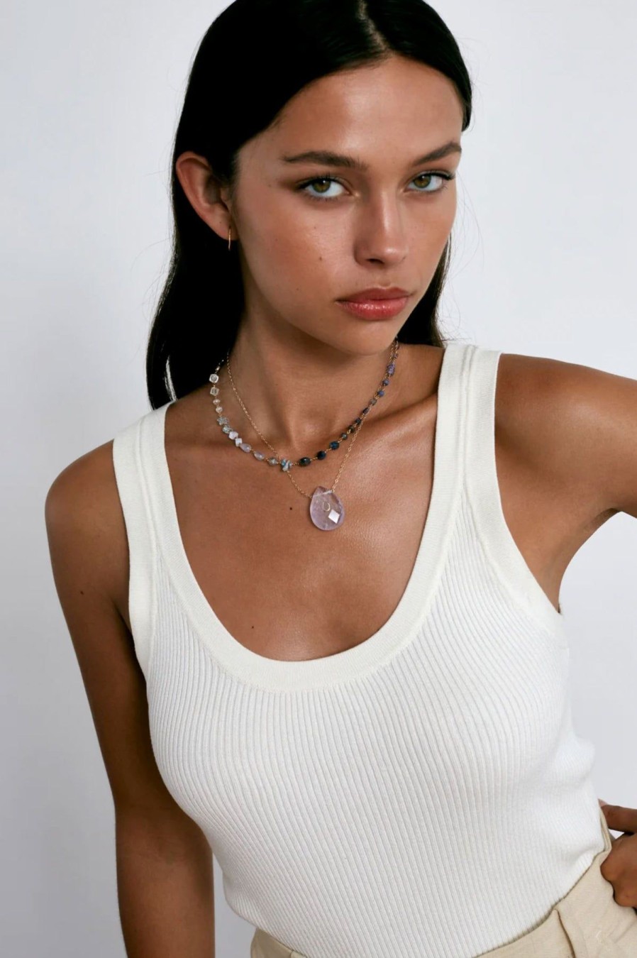 Women Chan Luu Necklaces | Daphne Beaded Necklace Iolite Mix