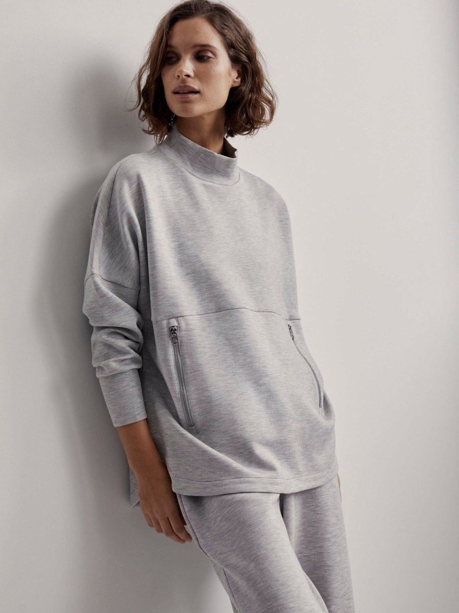 Women Varley | Bay Sweat Grey Marl