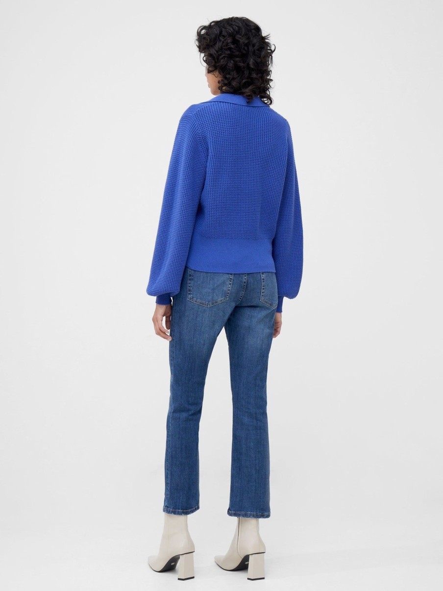 Women French Connection Sweaters | Mozart Relaxed Jumper Light Blue Depths