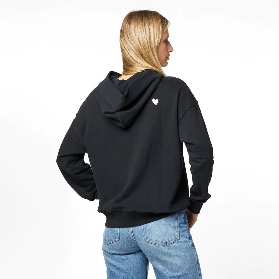 Women Kerri Rosenthal | Boyfriend Drippy Heart Hoodie Abyss