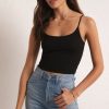 Women Z Supply Shirts & Blouses | Madeira So Smooth Cami Black