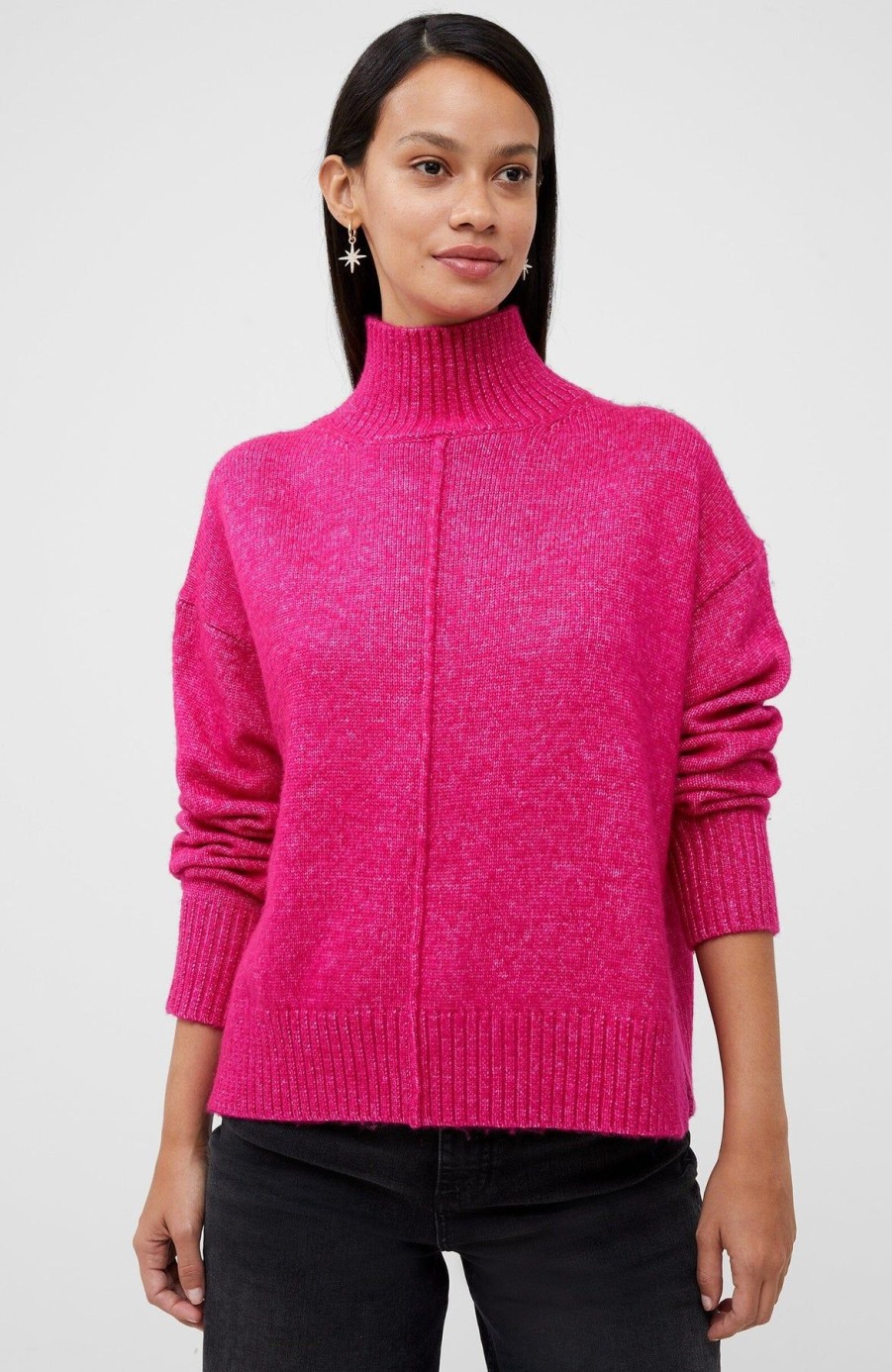 Women French Connection Sweaters | Kessy Sweater Hot Magenta