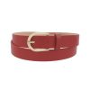 Women Uniquities Belts | U Buckle Belt Red