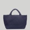 Women Naghedi Handbags | St. Barths Medium Solid Tote Ink Blue