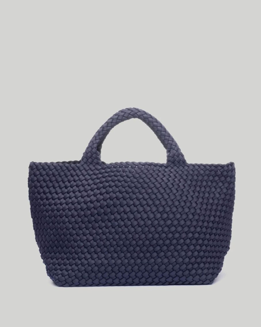 Women Naghedi Handbags | St. Barths Medium Solid Tote Ink Blue